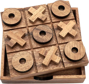 Tic Tac Toe Wooden Board Game