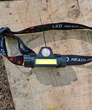 2 Pack USB Rechargeable Waterproof LED Headlamp Headlight