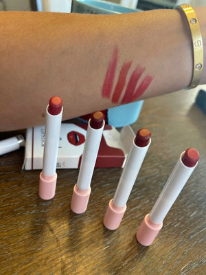 4 Colors Matte Cigarette Lipstick Pack Set