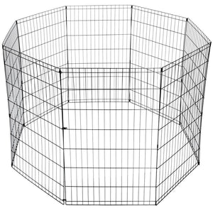 42 Inch Tall 8 Panel Metal Pet Kennel for Dog, Cat, Puppy, Indoor Outdoor Portable Fence Play Yard
