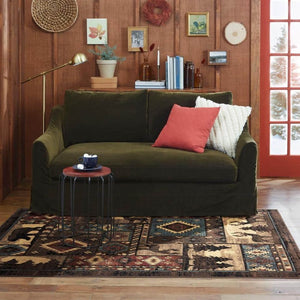 Buffalo Bear Brown/Red 2 ft. x 3 ft. Area Rug