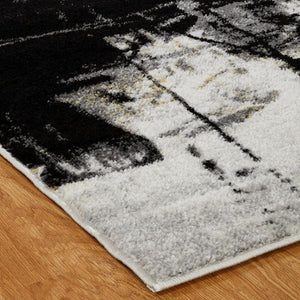 Black and Zinc 2 ft. x 3 ft. Area Rug