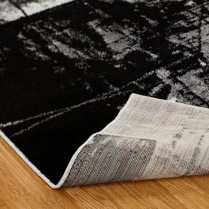 Black and Zinc 2 ft. x 3 ft. Area Rug