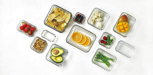 24-Piece Glass Food Storage Set