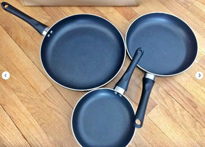 3 Piece Non-Stick Skillet Aluminum 7", 9" & 11"