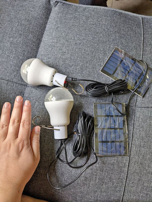 Portable Solar Light Bulb with Remote 180LM | 4 Light Modes Rechargeable Solar LED Bulb