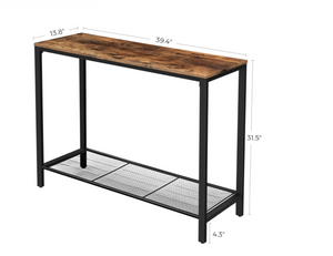 Industrial Sofa Console Table,Entryway Table