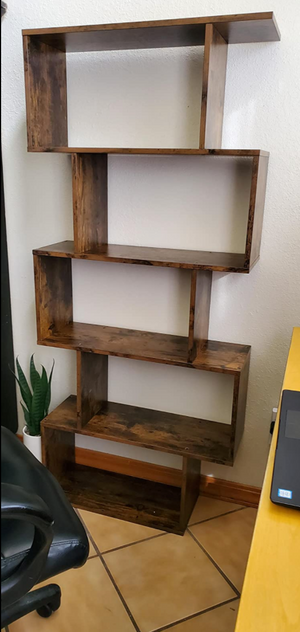 5-Tier Bookcase, Display Shelf and Room Divider