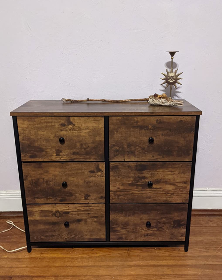 Dresser for Bedroom, Chest of Drawers, 6 Drawer Dresser