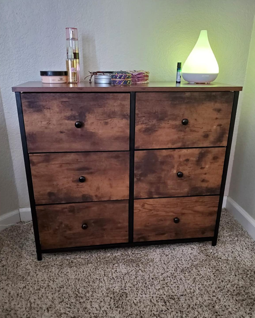 Dresser for Bedroom, Chest of Drawers, 6 Drawer Dresser