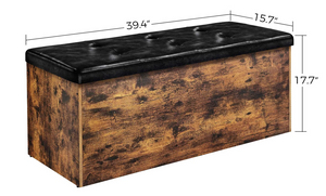 Storage Bench, Flip Top Storage Ottoman, Bed End Stool