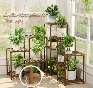5-Tier Corner Plant Shelf 11 Potted Flower Shelves