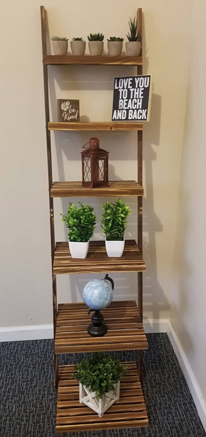 6-Tier Ladder Shelf-Plant Stand Storage Organizer
