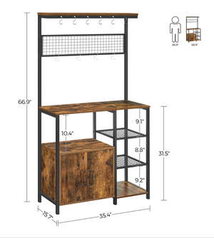 Baker’s Rack, Coffee Station, Microwave Oven Stand