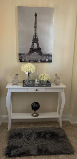 Narrow Console Table with Drawer, Chic Accent Sofa Table, Entryway Table